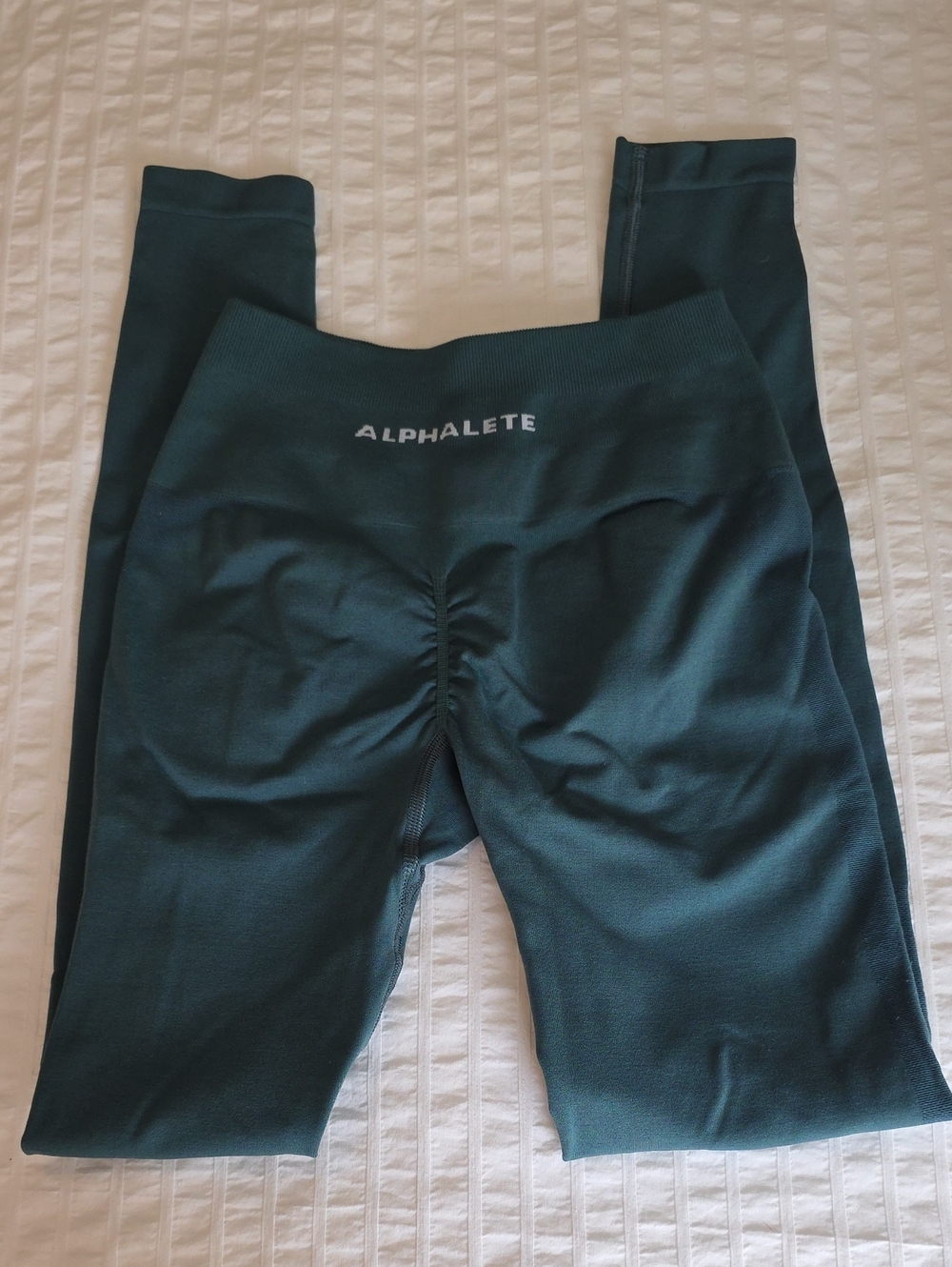 Alphalete Amplify Teal Green High-Waisted Sculpting Leggings - NWOT